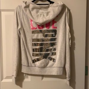 🎉SOLD⭐️Pink Victoria’s Secret Zip Hoody Jacket